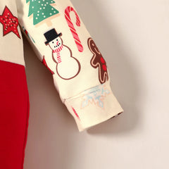 Low Pirce Cheap Clothes Baby Christmas Rompers Red Necktie Gingerbread Jumpsuit For Newborns My First New Year Costume 2026