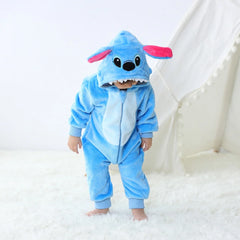 Newborn Baby Stitch Animal Cartoon Romper Clothes Girls Pajamas Long Sleeve Hooded Onesies Infant Boys Costumes For Halloween