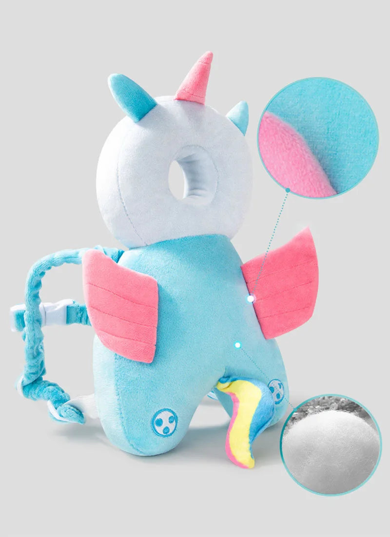 Baby Head Protector Backpack Pillow For Kids 1-3Y Toddler Children Soft PP Cotton Protect The Back Of The Brain Security Pillows