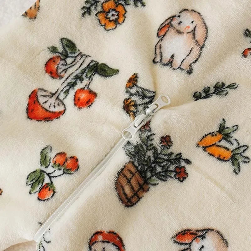 Cartoon Flannel Fleece Children Baby Sleepwear Warm Winter Clothes Toddler Sleep Clothing Pajamas For Girls Boys Kids 1-6T