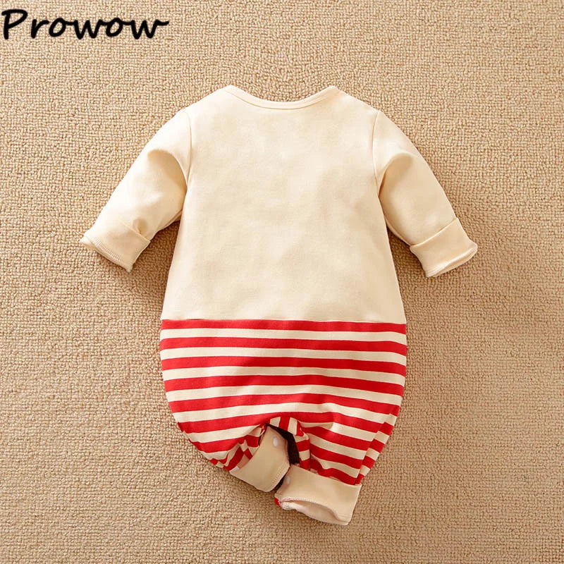 Low Pirce Cheap Clothes Baby Christmas Rompers Red Necktie Gingerbread Jumpsuit For Newborns My First New Year Costume 2026