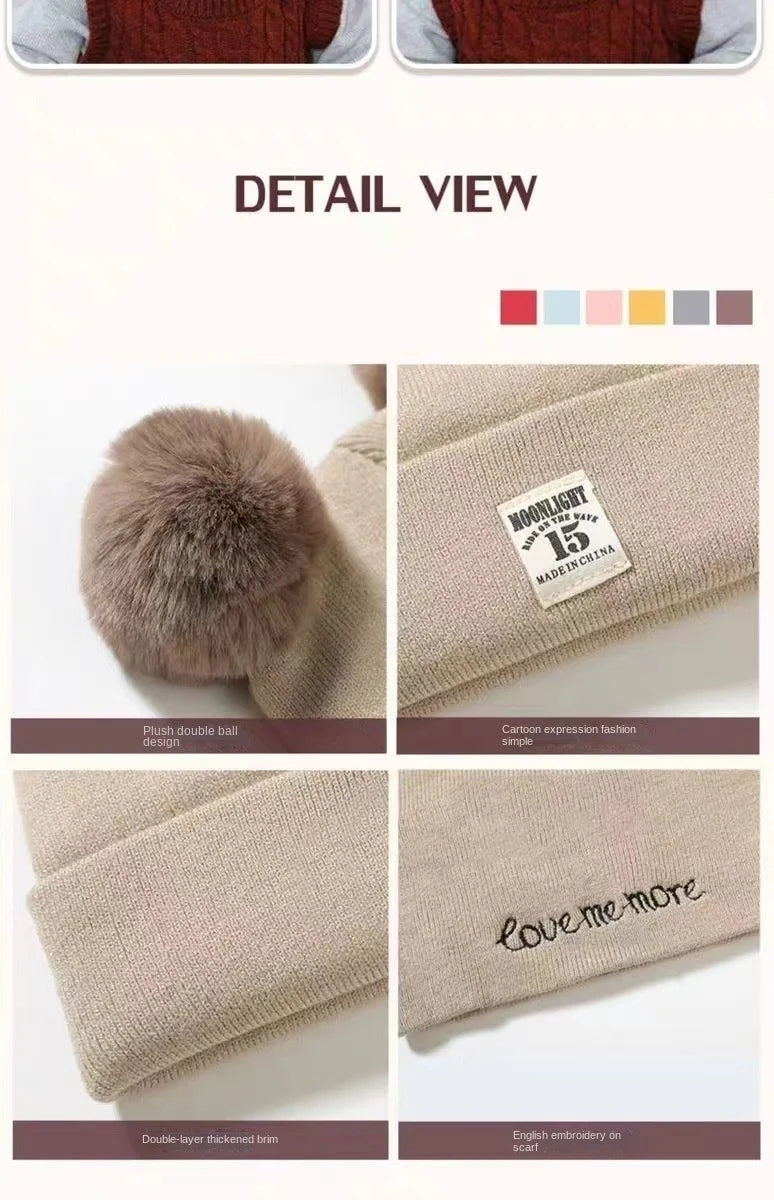 Autumn Winter Baby Knit Hat Stretchable Warm Ear Flap Beanie Toddler Infant Cap Washable Cozy Hat for Boys Girls Daily Wear