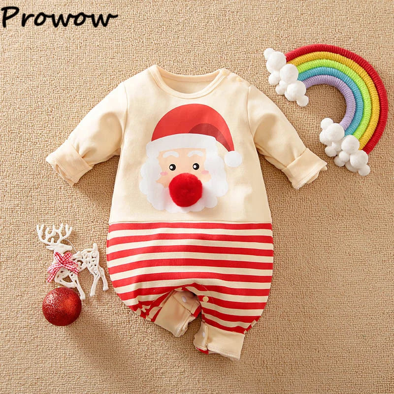 Low Pirce Cheap Clothes Baby Christmas Rompers Red Necktie Gingerbread Jumpsuit For Newborns My First New Year Costume 2026