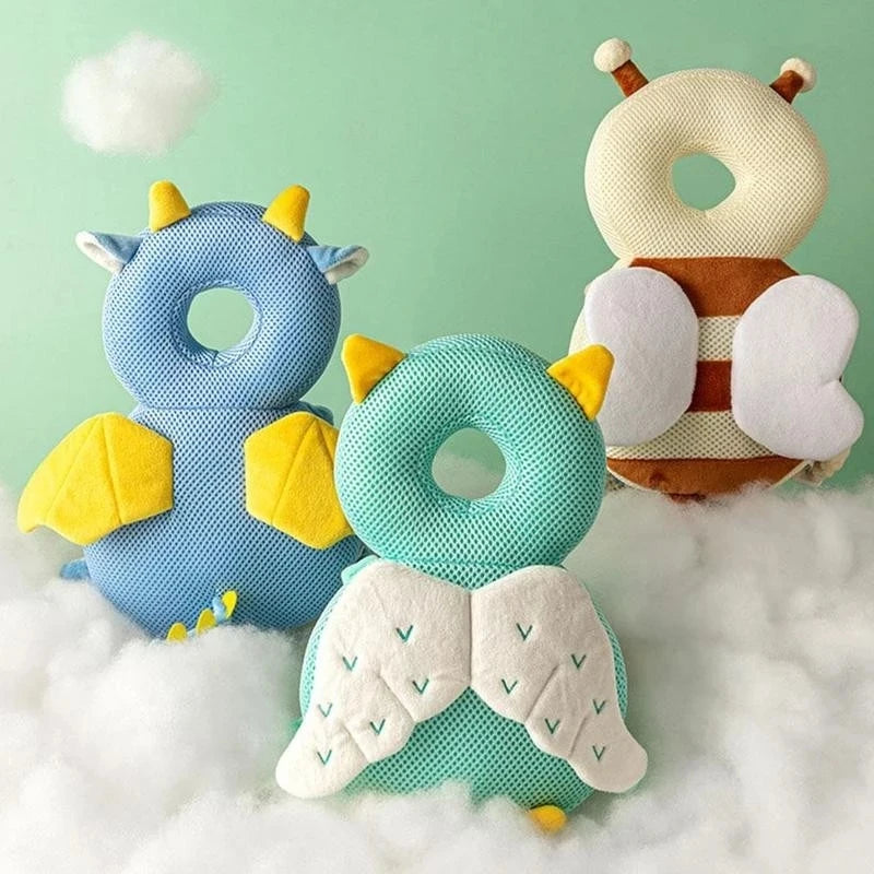 Baby Head Protector Backpack Pillow For Kids 1-3Y Toddler Children Soft PP Cotton Protect The Back Of The Brain Security Pillows