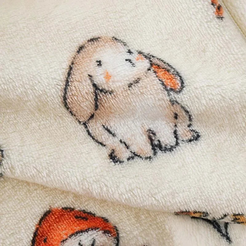 Cartoon Flannel Fleece Children Baby Sleepwear Warm Winter Clothes Toddler Sleep Clothing Pajamas For Girls Boys Kids 1-6T