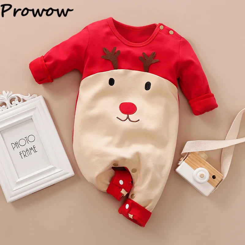Low Pirce Cheap Clothes Baby Christmas Rompers Red Necktie Gingerbread Jumpsuit For Newborns My First New Year Costume 2026