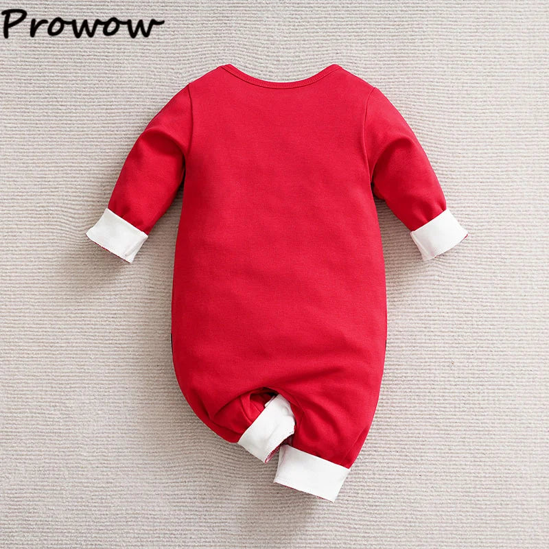 Low Pirce Cheap Clothes Baby Christmas Rompers Red Necktie Gingerbread Jumpsuit For Newborns My First New Year Costume 2026
